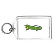 Keychain with australia, green, monitor, dragon, komodo, lizard
