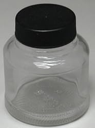 Badger Aiarbrush 2 OZ. Jar & Cover Fits Badger Models 150, 155, 175, 200, 250, 350 and 360