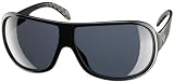 adidas bruno ah17-6050 Aviator Sunglasses,Black Frame/Chrome Lens,One Size