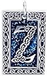 Celtic Letter "Z" Pewter Pendant Necklace