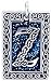 Celtic Letter Z Silver Tone Pewter Pendant Necklace