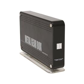 Galaxy METAL GEAR Metal Gear Box II 3506SASP-Black Aluminum 3.5 inch SATA to USB 2.0 + SATA External Hard Drive Enclosure - Retail