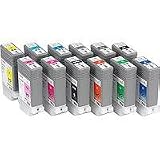 Canon Complete Ink-Tank Set for the iPF5100 & iPF6100 Printers, 130ml - 12 Pack