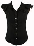 Switchblade Stiletto Womens RUFFLE BLOUSE- In Choice of Colors