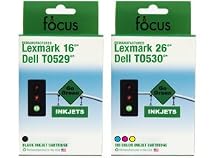 2-Pack (Black & Color) T0529 Black / T0530 Color Factory Remanufactured Inkjet Cartridge For Dell A920 and Dell 720 Printers