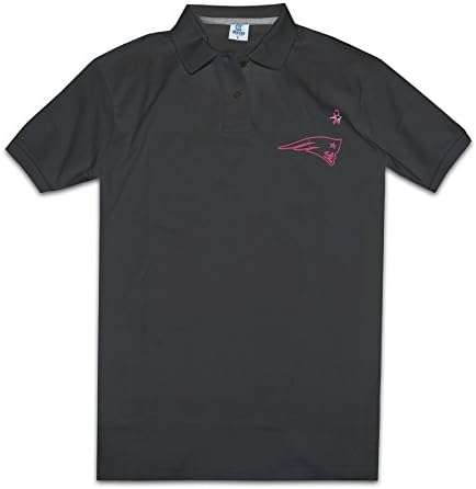 New England Patriots Breast Cancer Awareness Team Logo Mens Fashion Polo Shirts