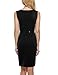 ANGVNS Womens Wear to Work Bodycon Elegant Asymmetric Belted Pencil Dress