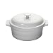 Le Creuset Stoneware 2-Quart Covered Round Casserole, White