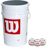 Wilson A1030 3-Dozen Bucket of Baseballs