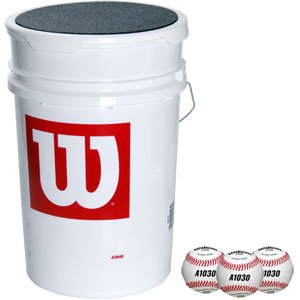 Wilson A1030 3-Dozen Bucket of Baseballs