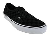 Vans Men’s VANS AUTHENTIC SKATE SHOES 4 (BLACK (FLOCKED CHECKER))