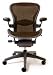 Aeron Chair Highly Adjustable Graphite Frame - Soapstone Brown *Exclusive Color* (Medium) by Herman Miller