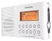Sangean H-201 W Uhrenradio (UKW/-MW Tuner, LCD) weiß