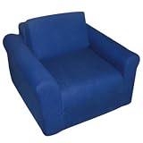 Kid's Straight-Back Sleeper Chair- Denim