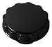 Davies Thermoset Round Grip Utility Knob, Flute Rim, Threaded Hole, 1/4