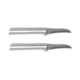Rada Cutlery Granny Paring Knife Solid Cast Brushed Aluminum Handle, Made in USA