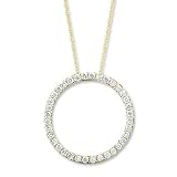 Diamond Circle Pendant 1ctw