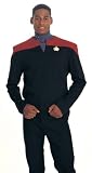  : Commander Sisko Deep Space Nine Star Trek Uniform Costume Shirt (Red)