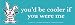 Happy Bunny - Youd Be Cooler If You Were Me - Bumper Sticker