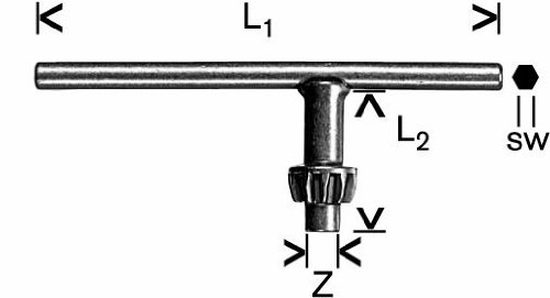 Bosch 1607950044 Bohrfutterschl&uuml;ssel Sps
