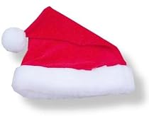 LeTop Velour Santa Hat for Infants and Toddlers