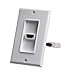 CMPLE HDMI Wall Plate Single-Gang White Wall Plate 4â€ Rear Extension Cable,1-Port HDMI Insert (4K UHD, ARC, and Ethernet Pass-Thru Support)