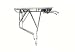 Trans-X Adjustable Silver Alloy Cycle Pannier Rack