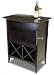 Drop Lid Wine Butler in Espresso