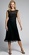 ILLUSION CRINKLE CHIFFON DRESS