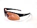 Maxx Stingray Sports Sunglasses Black Frame w/HD Yellow Mirrored Lenses