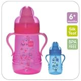 Mam Trainer Cup with Soft Spout and handles PINK