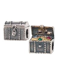 Genuine Zable (TM) Product. 925 Sterling Silver Treasure Chest Charm. 100% Satisfaction Guaranteed.