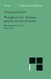 Metaphysische Anfangsgr�nde der Rechtslehre