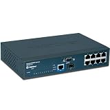 TRENDnet 8-Port 10/100Mbps Layer 2 Managed Switch with Gigabit Copper and Mini-GBIC Slot TEG-S811FI