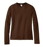 District Threads - Ladies Long Sleeve District Tee Chocolate Brown-XL