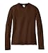District Threads - Ladies Long Sleeve District Tee Chocolate Brown-XL