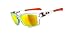 Oakley Men's Jupiter Non-Polarized Square Sunglasses,Matte Clear Frame/Fire Lens,One Size