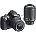 Nikon D5000 12.3MP DX Digital SLR Camera with 18-55mm f/3.5-5.6G VR and 55-200mm f/4-5.6G VR Lenses and 2.7 inch Vari-angle LCD