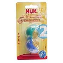 Nuk Starlight Soother Latex Size 2 Twin