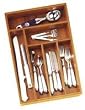 Lipper International Bamboo Deep Flatware Organizer
