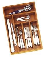 Lipper International Bamboo Deep Flatware Organizer