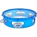 LMI Transparent Tambourine with Head Blue 15CM