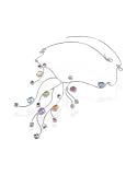 Forzieri Sterling Silver Multi-Gemstones Necklace