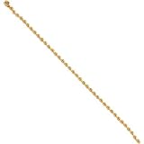 10K Gold 2.75mm Diamond Cut Rope Chain 24