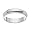 14k White Gold Half Round Women's Wedding Band, 4mm.