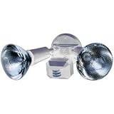 Designers Edge L-990WH 110-Degree Motion-Activated Outdoor Two-Light Downward Floodlight, White