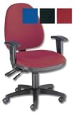 Trexus Dunedin Operator Chair Heavy-duty Asynchronous Back H480mm W480xD470xH445-580mm Burgundy