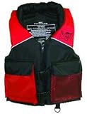 KENT DELUXE SIZED FISHING VEST SERIES RED/BLACKSize: 2XL / Chest: 48'-52'