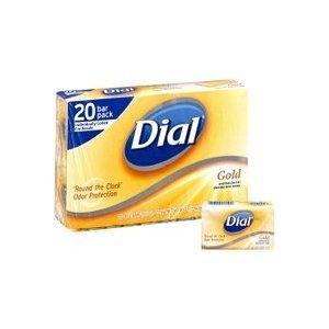 Dial Clean & Fresh Antibacterial Deodorant Bar Soap, 20-Pack, Spring Water Fragrance
