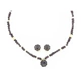 Garnet Necklace & Earring Set